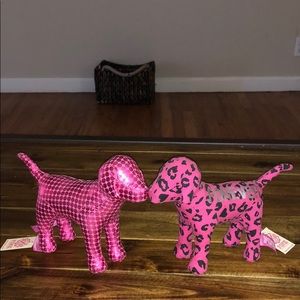 2 Victoria secret PINK mini dogs